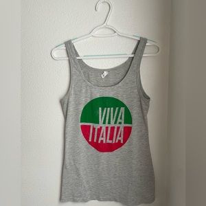 Viva Italia | Tank Top | Grey